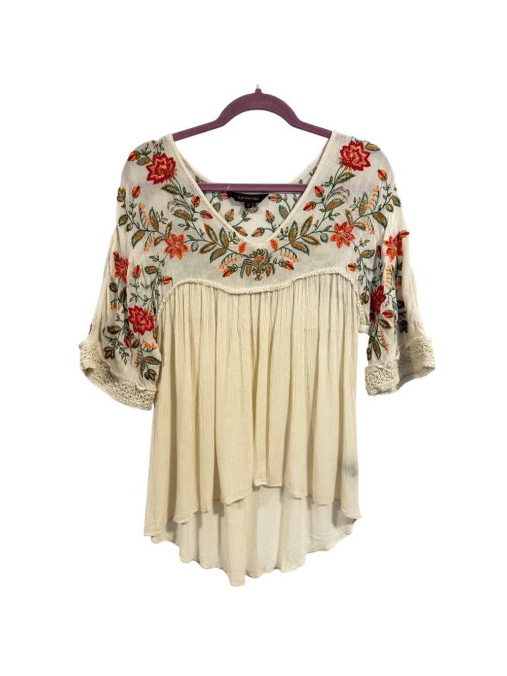Anthropologie Ranna Gill Jumel Embroidered Blouse Size S